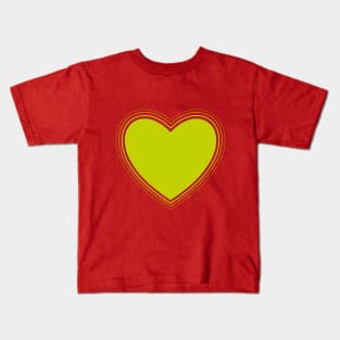 Green heart beating Kids T-Shirt